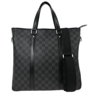 Louis Vuitton Damier Graphite Tadao PM 2way Tote Handbag